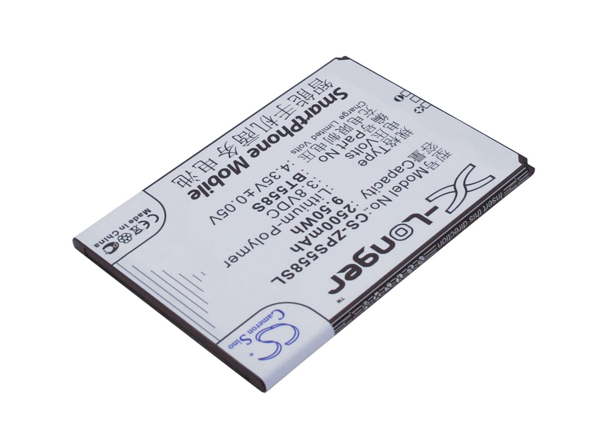 3.8V, Li-Polymer, 2500mAh, SmartPhone battery fits Zopo, Bt558s, S5580, Speed 7, 9.5Wh Mobile, SmartPhone Cameron Sino Technology Limited (Suspended)