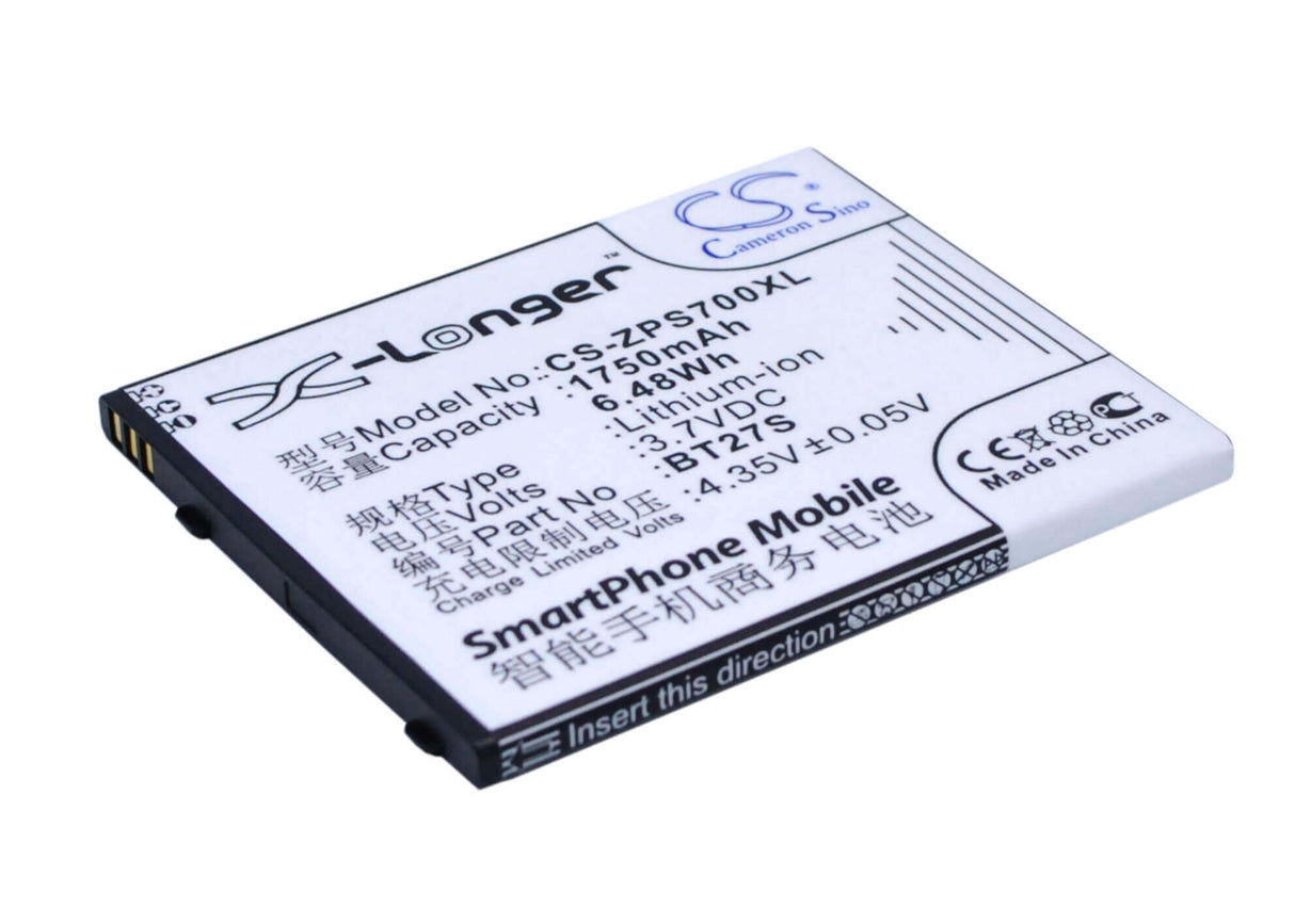 3,7V, Li-ion, 1750mAh, batterie de smartphone compatible avec Zopo, Bt27s, 6530, Zp700, 6,48Wh Mobile, SmartPhone Cameron Sino Technology Limited (Suspendu)