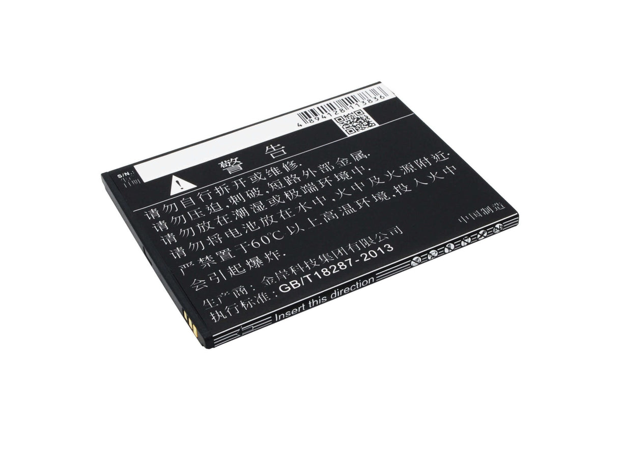 3,7V, Li-ion, 1900mAh, batterie de smartphone compatible avec Zopo, Bt78s, 9515, C2, 7,03Wh Mobile, SmartPhone Cameron Sino Technology Limited (Smartphone)