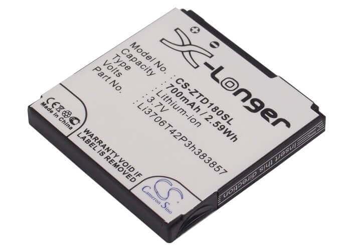 3.7V, Li-ion, 700mAh, SmartPhone battery fits Orange, Li3706t42p3h383857, Le Tactile, 2.59Wh Mobile, SmartPhone Cameron Sino Technology Limited (Suspended)