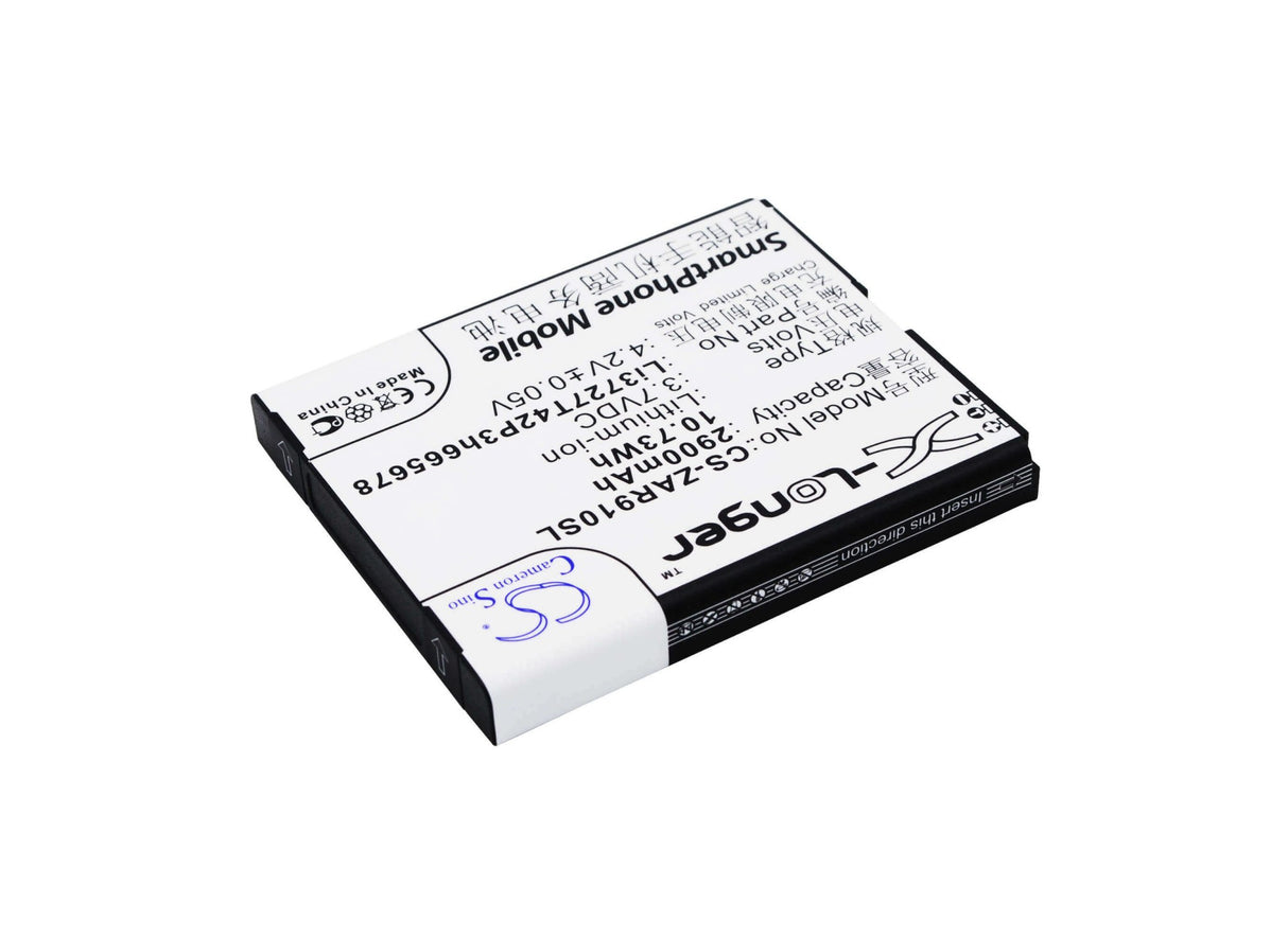 3.7V, Li-ion, 2900mAh, Hotspot battery fits Zte, Li3727t42p3h665678, Ar910, Ar910-a, 10.73Wh Hotspot Cameron Sino Technology Limited