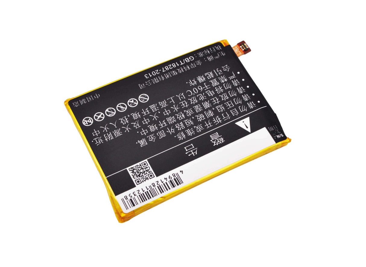 3.8V, Li-Polymer, 2800mAh, SmartPhone battery fits Zte, Li3928t44p8h475371, Axon Mini, Axon Mini B2015, 10.64Wh Mobile, SmartPhone Cameron Sino Technology Limited (Smartphone)