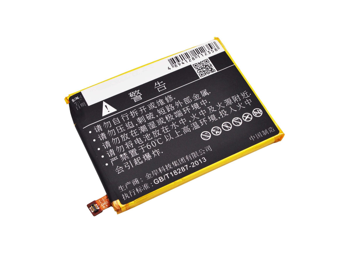 3.8V, Li-Polymer, 2800mAh, SmartPhone battery fits Zte, Li3928t44p8h475371, Axon Mini, Axon Mini B2015, 10.64Wh Mobile, SmartPhone Cameron Sino Technology Limited (Smartphone)