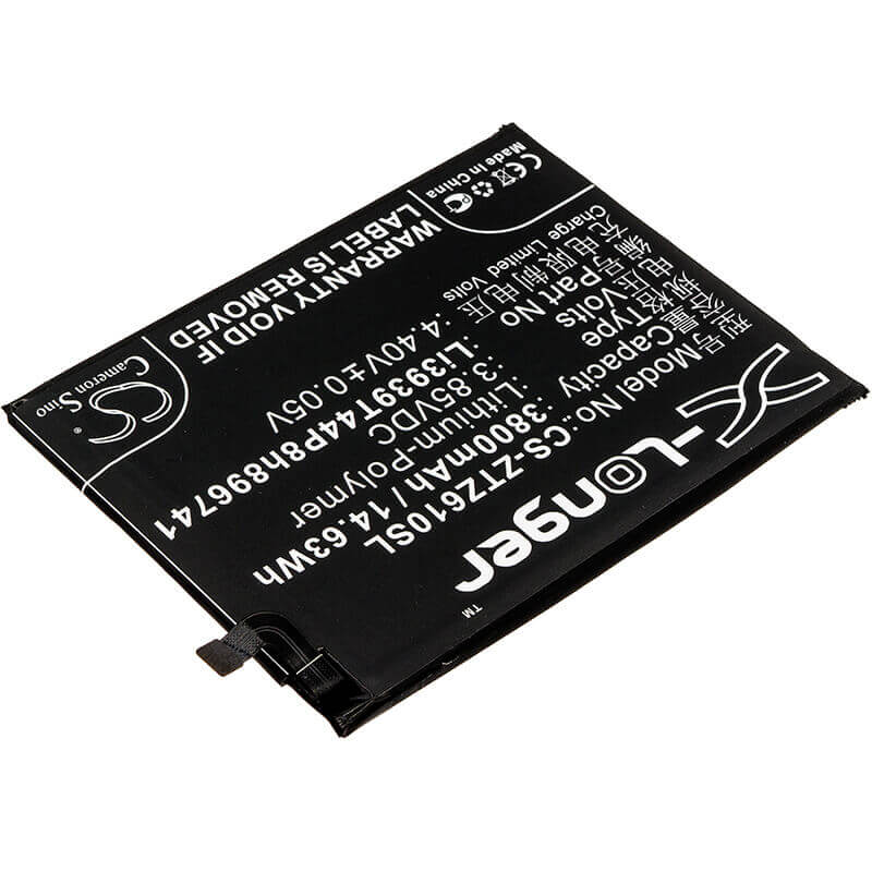 3.85V, Li-Polymer, 3800mAh, SmartPhone battery fits Zte, Li3939t44p8h896741, Blade Max View, Blade Max View Lte, 14.63Wh Mobile, SmartPhone Cameron Sino Technology Limited (Smartphone)