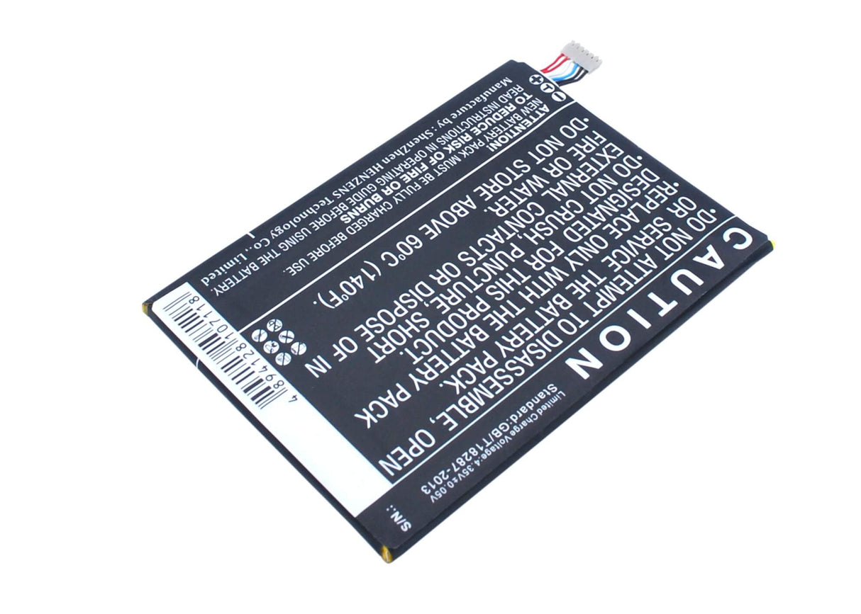 3.8V, Li-Polymer, 3000mAh, SmartPhone battery fits Blackberry, Zte, Bcc100-1, Aurora, Aurora 5.5, 11.4Wh Mobile, SmartPhone Cameron Sino Technology Limited (Smartphone)