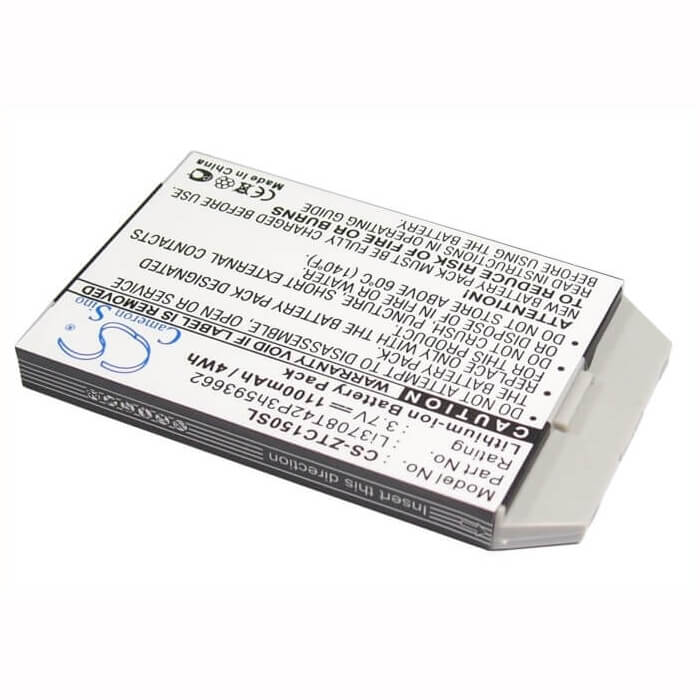 3.7V, Li-ion, 1100mAh, SmartPhone battery fits Telstra, Zte, Li3708t42p3h593662, C150, C200, 4.07Wh Mobile, SmartPhone Cameron Sino Technology Limited (Smartphone)