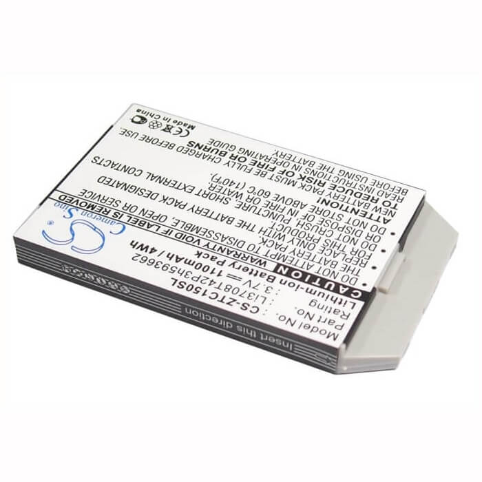 3.7V, Li-ion, 1100mAh, SmartPhone battery fits Telstra, Zte, Li3708t42p3h593662, C150, C200, 4.07Wh Mobile, SmartPhone Cameron Sino Technology Limited (Smartphone)