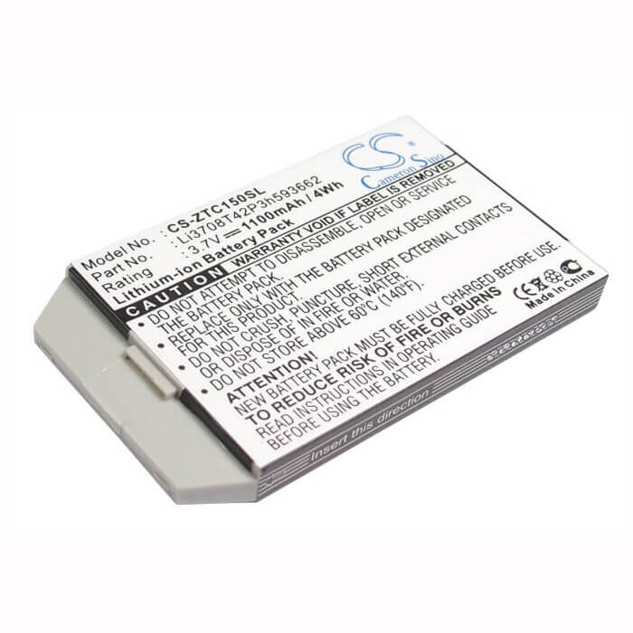 3.7V, Li-ion, 1100mAh, SmartPhone battery fits Telstra, Zte, Li3708t42p3h593662, C150, C200, 4.07Wh Mobile, SmartPhone Cameron Sino Technology Limited (Smartphone)