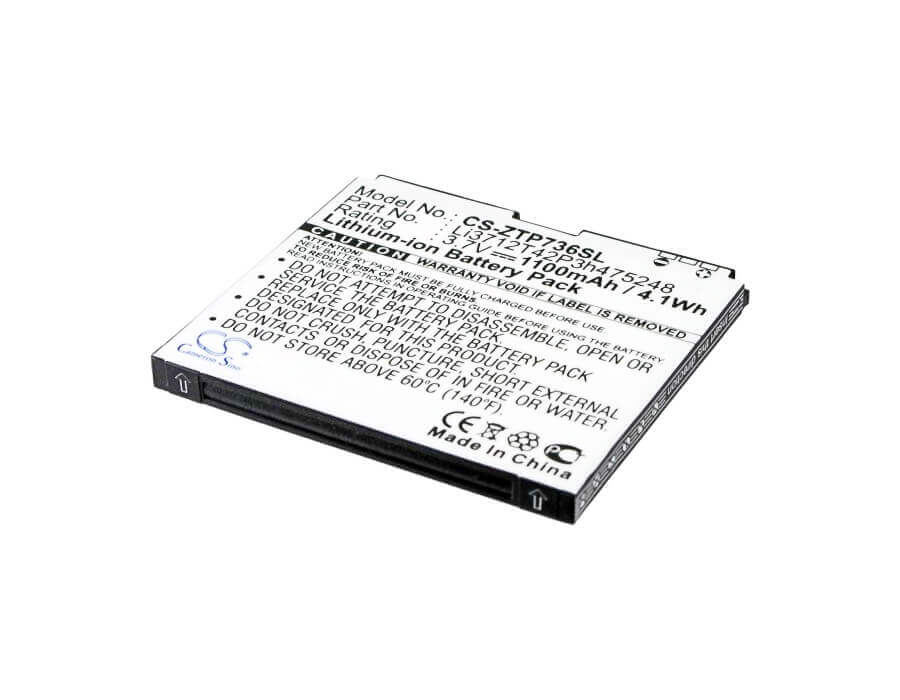3.7V, Li-ion, 1100mAh, SmartPhone battery fits Zte, T-mobile, Orange, Li3712t42p3h475248, Blade Ii, Blade S, 4.07Wh Mobile, SmartPhone Cameron Sino Technology Limited (Smartphone)