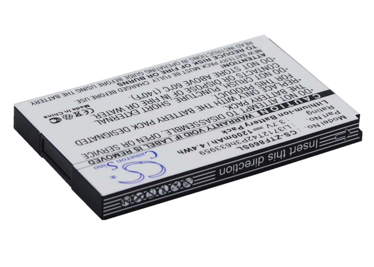 3.7V, Li-ion, 1200mAh, SmartPhone battery fits Telstra, Zte, Li3712t42p3h633959, E700 F860 F868 F866, I909, 4.44Wh Mobile, SmartPhone Cameron Sino Technology Limited (Smartphone)