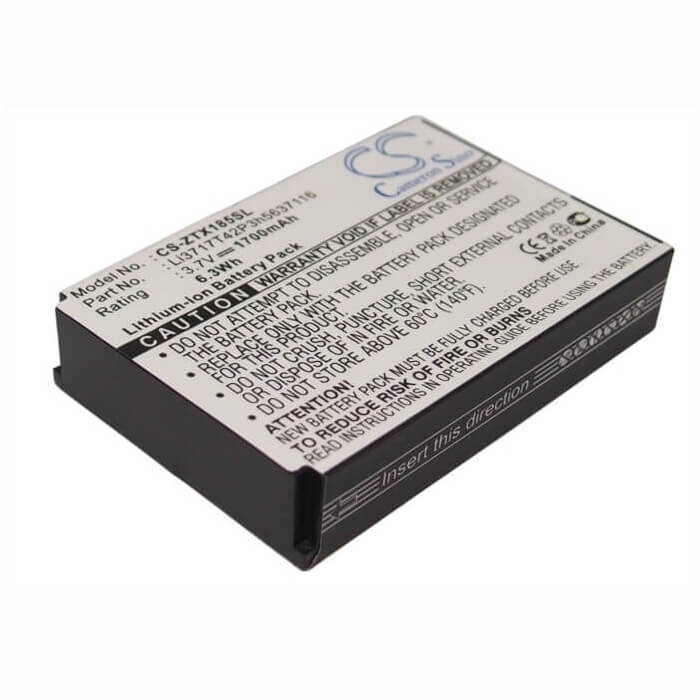 3.7V, Li-ion, 1700mAh, SmartPhone battery fits Telstra, Zte, Li3717t42p3h5637116, F158, F159, 6.29Wh Mobile, SmartPhone Cameron Sino Technology Limited (Smartphone)