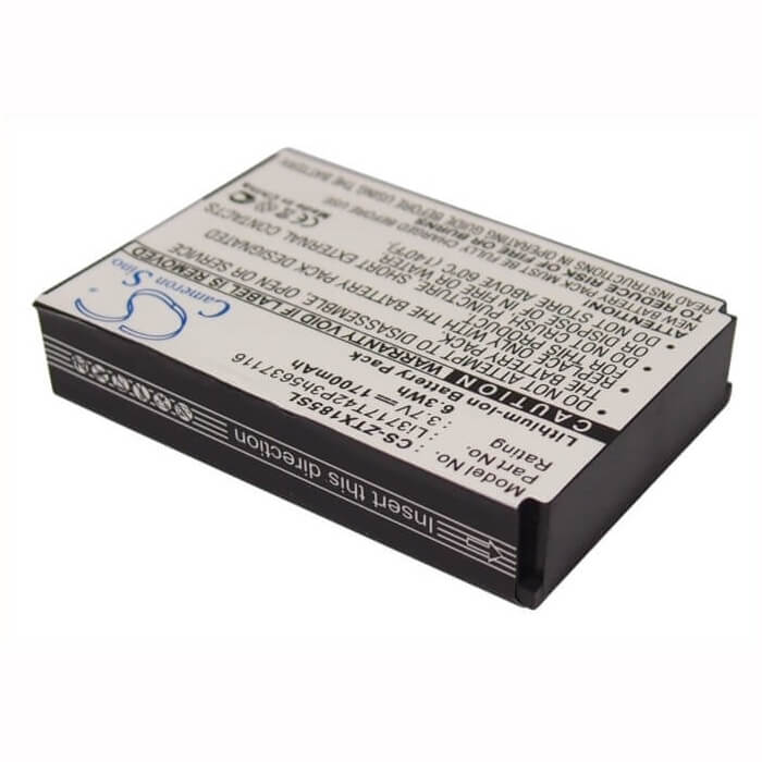3.7V, Li-ion, 1700mAh, SmartPhone battery fits Telstra, Zte, Li3717t42p3h5637116, F158, F159, 6.29Wh Mobile, SmartPhone Cameron Sino Technology Limited (Smartphone)