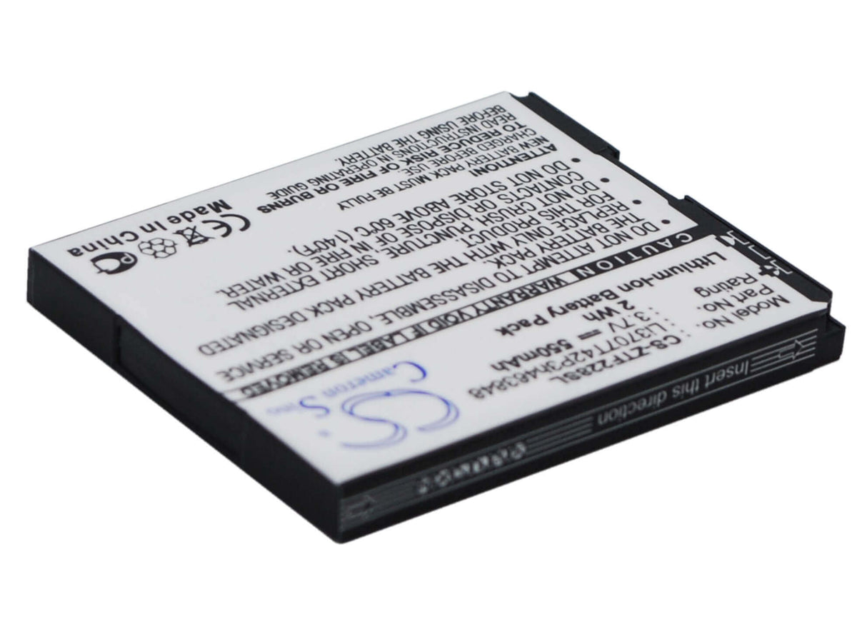 3.7V, Li-ion, 550mAh, SmartPhone battery fits Benq, Vodafone, Orange, Zte, Li3707t42p3h463848, 228, T60, 2.04Wh Mobile, SmartPhone Cameron Sino Technology Limited (Smartphone)