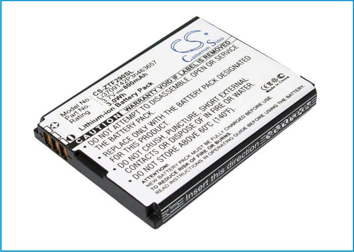3.7V, Li-ion, 800mAh, SmartPhone battery fits At&t, Vodafone, Orange, Zte, T-mobile, Li3708t42p3h463657, Z221, 2.96Wh Mobile, SmartPhone Cameron Sino Technology Limited (Smartphone)