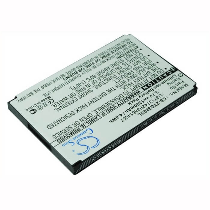 3.7V, Li-ion, 1200mAh, batterie de smartphone compatible avec Telstra, Zte, Li3713t42p3h614057, F165, F165i, 4.44Wh Mobile, Smartphone Cameron Sino Technology Limited (Smartphone)