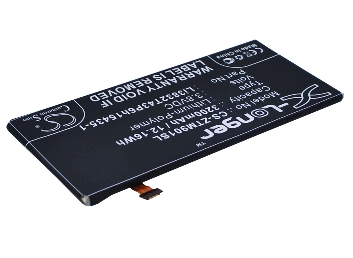 3.8V, Li-Polymer, 3200mAh, SmartPhone battery fits Zte, Li3832t43p6h15435-1, Grand M901c, Grand M901q, 12.16Wh Mobile, SmartPhone Cameron Sino Technology Limited (Suspended)