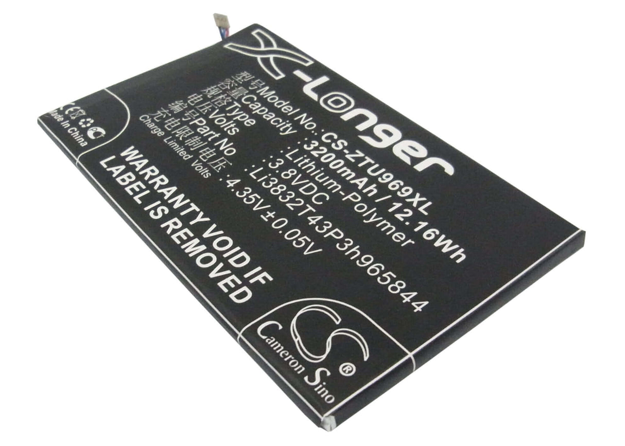 3.8V, Li-Polymer, 3200mAh, SmartPhone battery fits Amazing, Boostmobile, Zte, Li3832t43p3h965844, A7, 12.16Wh Mobile, SmartPhone Cameron Sino Technology Limited (Smartphone)