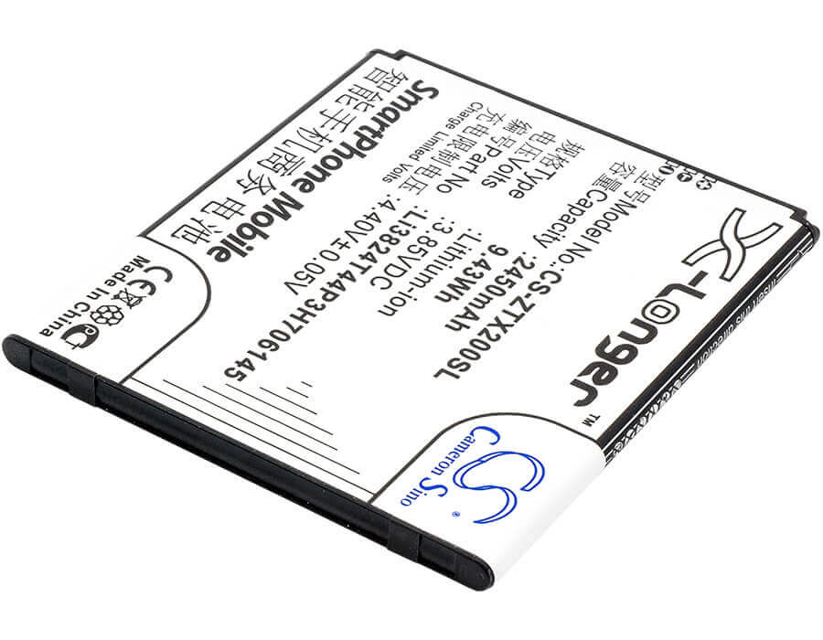 3.85V, Li-ion, 2450mAh, SmartPhone battery fits Zte, Li3824t44p3h706145, Grand X 2, Grand X2, 9.43Wh Mobile, SmartPhone Cameron Sino Technology Limited (Smartphone)