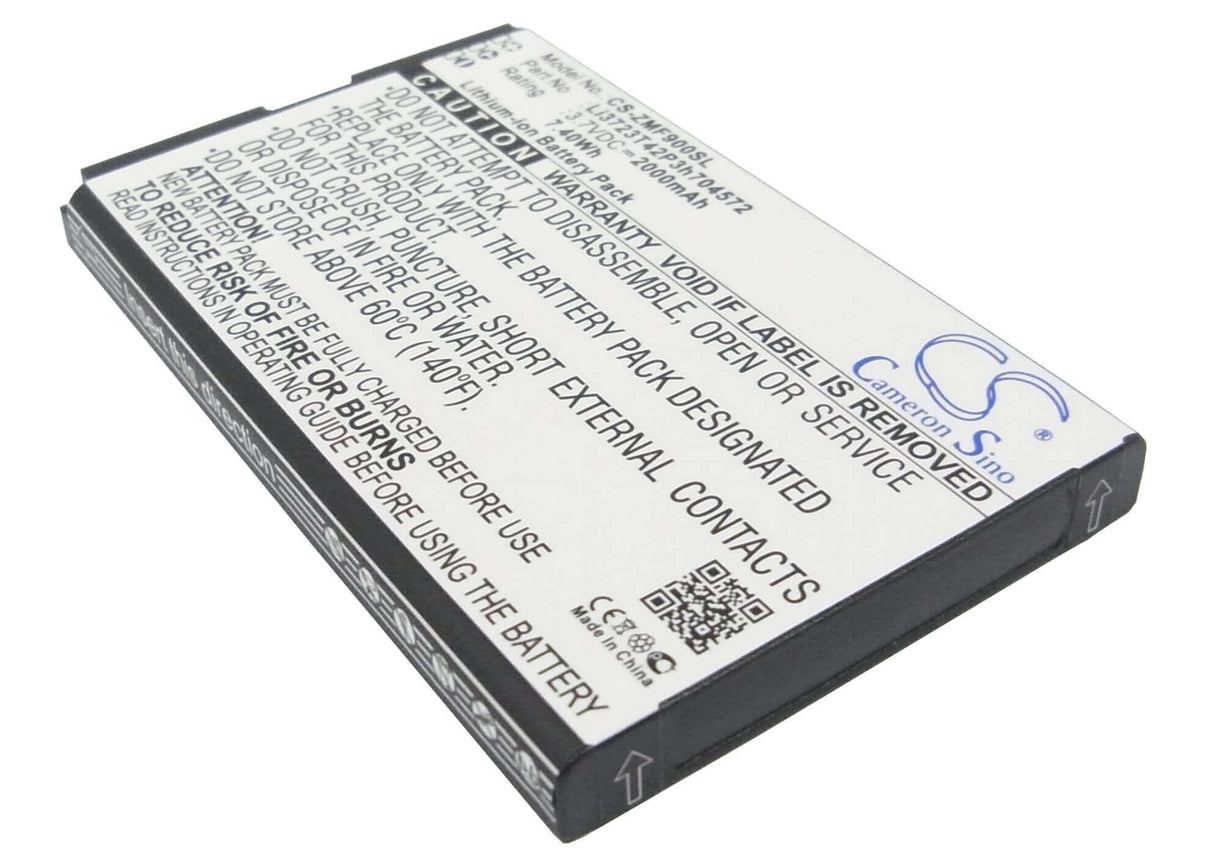 3,7V, Li-ion, 2000mAh, Batterie Hotspot compatible Mts, Zte, Li3720t42p3h704572, 831ft, 833f, 7,40Wh Hotspot Cameron Sino Technology Limited