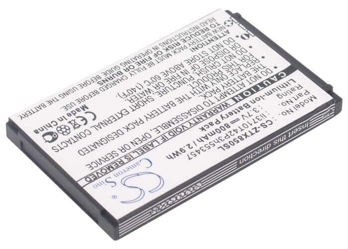 3.7V, Li-ion, 800mAh, SmartPhone battery fits Dell, Zte, T-mobile, 3 Skype, Vodafone, Telstra, Li3709t72p3h553447, S2x, 2.96Wh Mobile, SmartPhone Cameron Sino Technology Limited (Smartphone)