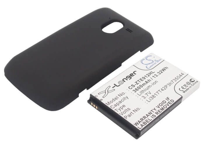 3.7V, Li-ion, 3600mAh, SmartPhone battery fits Metropcs, Zte, Li3817t42p3h735044, Avid, Avid 4g, 13.32Wh Mobile, SmartPhone Cameron Sino Technology Limited (Smartphone)