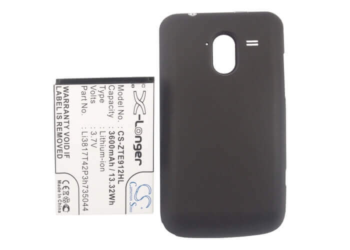 3.7V, Li-ion, 3600mAh, SmartPhone battery fits Metropcs, Zte, Li3817t42p3h735044, Avid, Avid 4g, 13.32Wh Mobile, SmartPhone Cameron Sino Technology Limited (Smartphone)