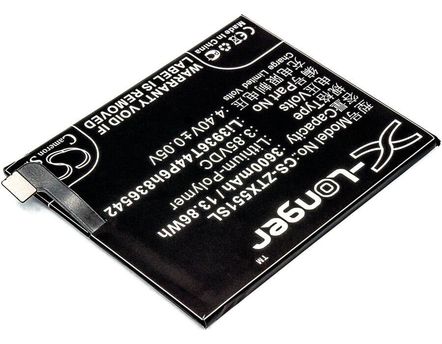 3,85V, Li-Polymère, 3600mAh, Batterie de smartphone compatible avec Zte, Nubia, Li3936t44p6h836542, M2, M2 Dual Sim, 13,86Wh Mobile, Smartphone Cameron Sino Technology Limited (Smartphone)