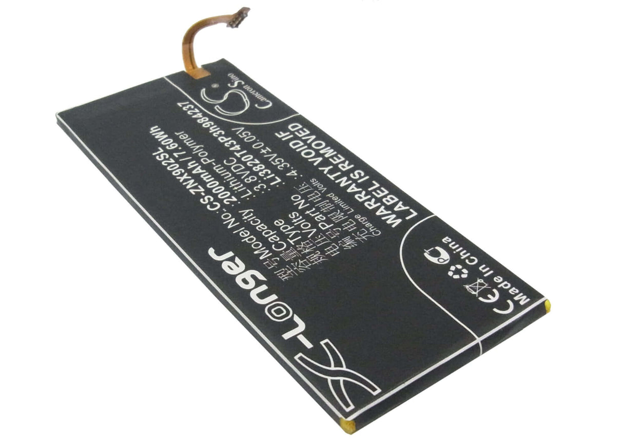 3.8V, Li-Polymer, 2000mAh, SmartPhone battery fits Zte, Li3820t43p3h984237, Nubia Z5 Mini, Nubia Z5s Mini, 7.6Wh Mobile, SmartPhone Cameron Sino Technology Limited (Suspended)