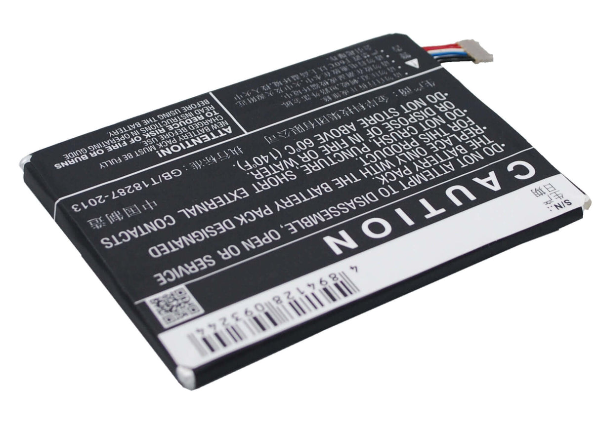 3.8V, Li-Polymer, 2500mAh, SmartPhone battery fits Telstra, Zte, Li3825t43p6h755543, T84, Tough Max, 9.5Wh Mobile, SmartPhone Cameron Sino Technology Limited (Smartphone)