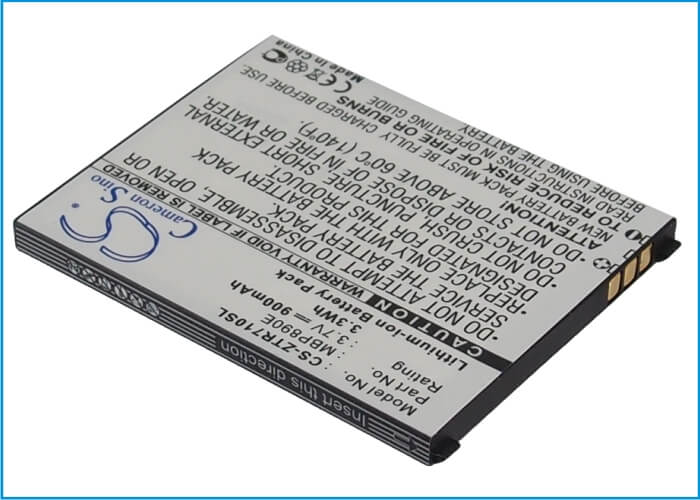 3.7V, Li-ion, 900mAh, SmartPhone battery fits Zte, Mbp890e, R710, 3.33Wh Mobile, SmartPhone Cameron Sino Technology Limited (Suspended)