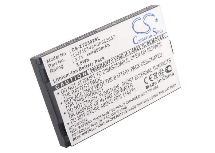 3.7V, Li-ion, 1050mAh, SmartPhone battery fits Capitel, Aligator, Zte, Myphone, Li3710t42p3h553657, A300, 3.89Wh Mobile, SmartPhone Cameron Sino Technology Limited (Smartphone)