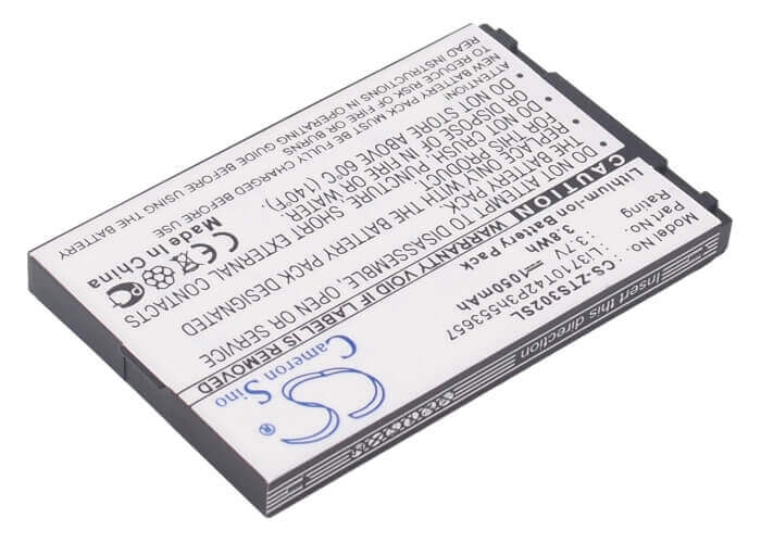3.7V, Li-ion, 1050mAh, SmartPhone battery fits Capitel, Aligator, Zte, Myphone, Li3710t42p3h553657, A300, 3.89Wh Mobile, SmartPhone Cameron Sino Technology Limited (Smartphone)