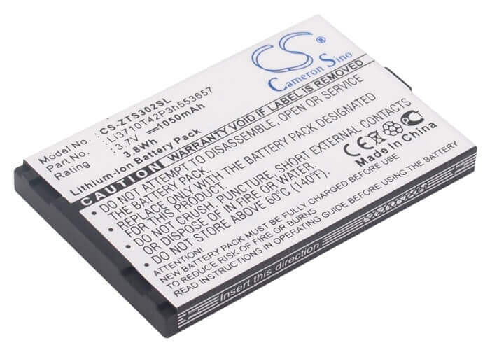 3.7V, Li-ion, 1050mAh, SmartPhone battery fits Capitel, Aligator, Zte, Myphone, Li3710t42p3h553657, A300, 3.89Wh Mobile, SmartPhone Cameron Sino Technology Limited (Smartphone)
