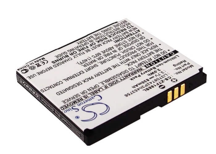 3.7V, Li-ion, 830mAh, SmartPhone battery fits Telstra, Verizon, Zte, Li3707t42p3h443747, Cranberry, F168, 3.07Wh Mobile, SmartPhone Cameron Sino Technology Limited (Smartphone)