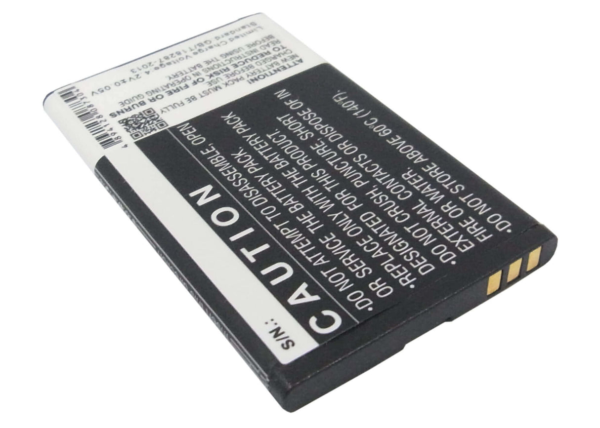 3.7V, Li-ion, 1200mAh, SmartPhone battery fits Zte, Li3710t42p3h623846, S207, U288, 4.44Wh Mobile, SmartPhone Cameron Sino Technology Limited (Smartphone)