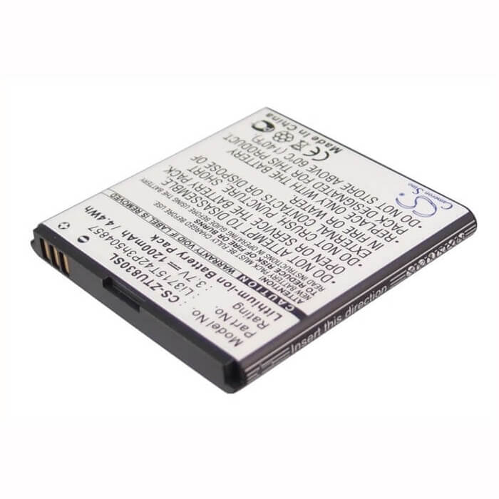3.7V, Li-ion, 1200mAh, SmartPhone battery fits T-mobile, At&t, Amazing, Net10, Zte, Li3715t42p3h504857, A1, 4.44Wh Mobile, SmartPhone Cameron Sino Technology Limited (Smartphone)