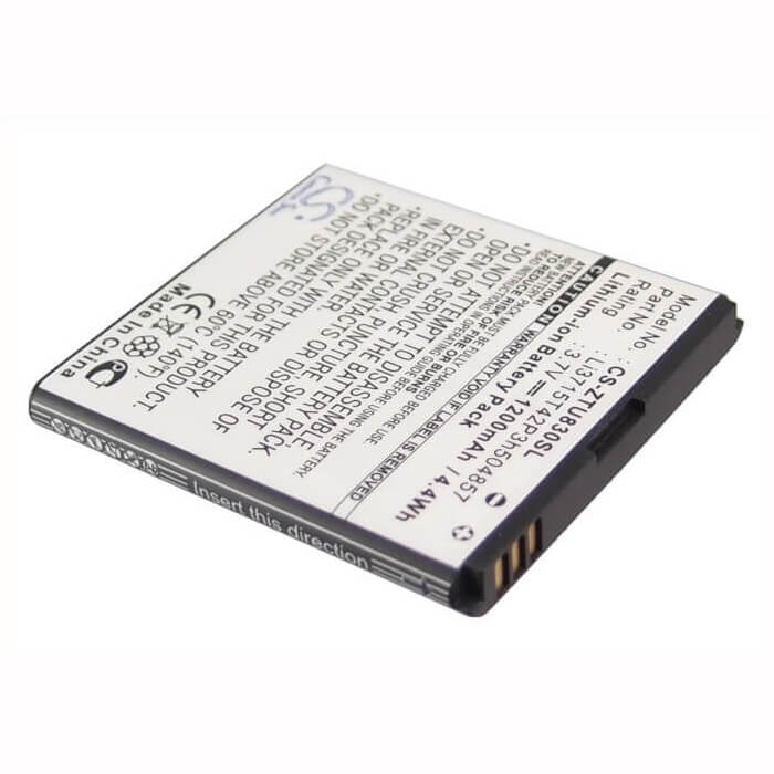 3.7V, Li-ion, 1200mAh, SmartPhone battery fits T-mobile, At&t, Amazing, Net10, Zte, Li3715t42p3h504857, A1, 4.44Wh Mobile, SmartPhone Cameron Sino Technology Limited (Smartphone)