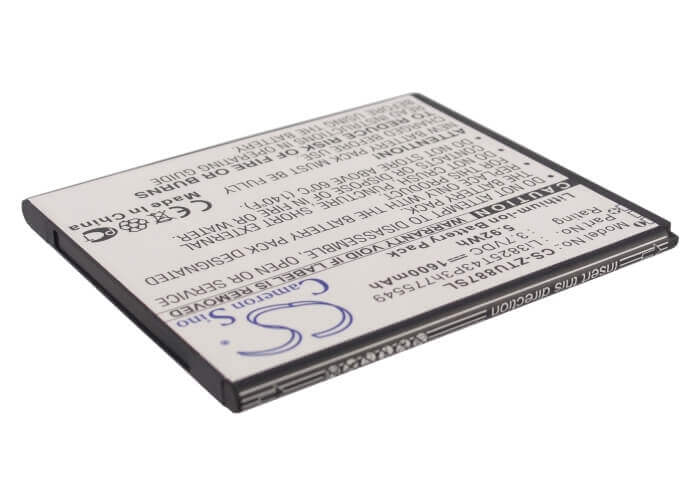 3.7V, Li-ion, 1600mAh, SmartPhone battery fits Zte, Li3702t42p3h736445, U887, 5.92Wh Mobile, SmartPhone Cameron Sino Technology Limited (Suspended)