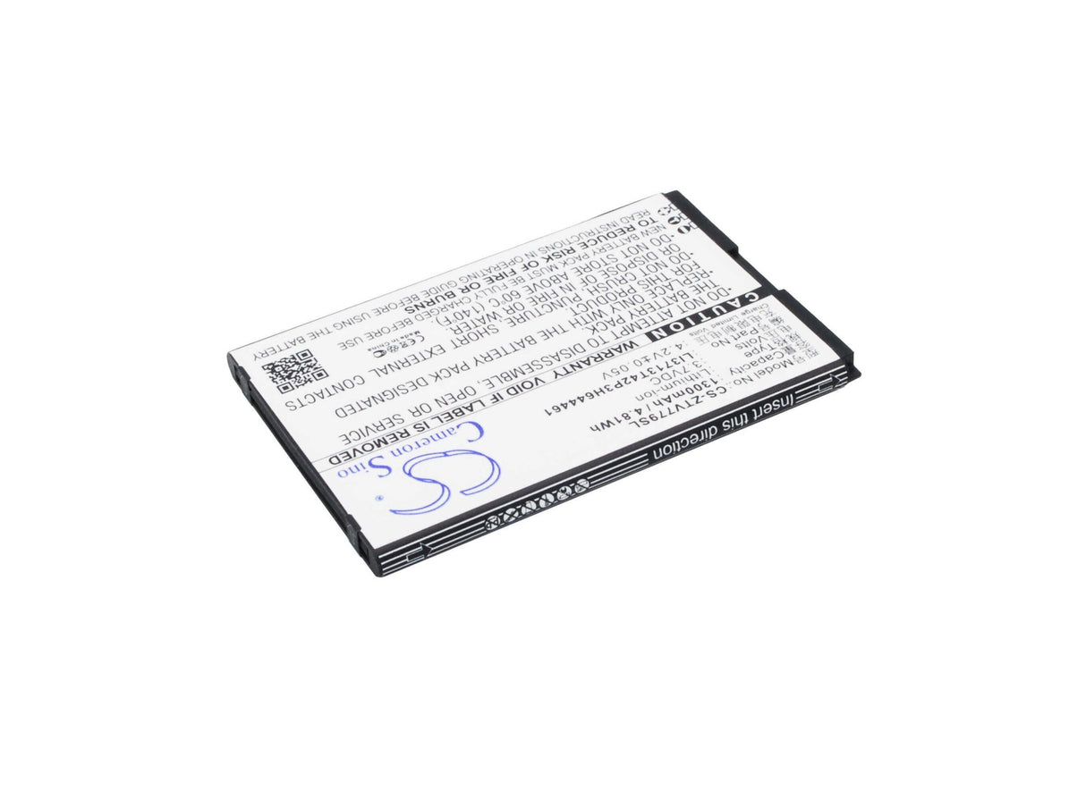 3.7V, Li-ion, 1300mAh, SmartPhone battery fits Zte, Li3713t42p3h644461, Dtac Joey Jump 2, V779, 4.81Wh Mobile, SmartPhone Cameron Sino Technology Limited (Suspended)