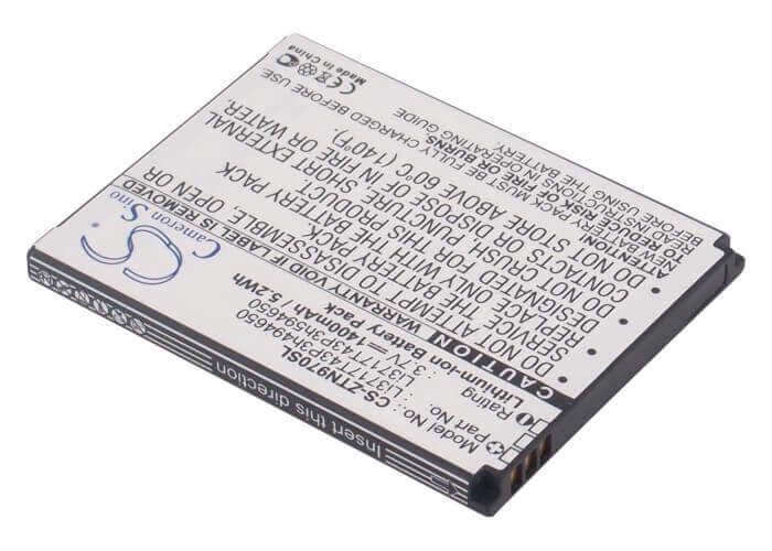 3.7V, Li-ion, 1400mAh, SmartPhone battery fits Srf, Virgin Mobile, Amazing, Net10, Zte, Li3716t42p3h594650, A2, 5.18Wh Mobile, SmartPhone Cameron Sino Technology Limited (Smartphone)