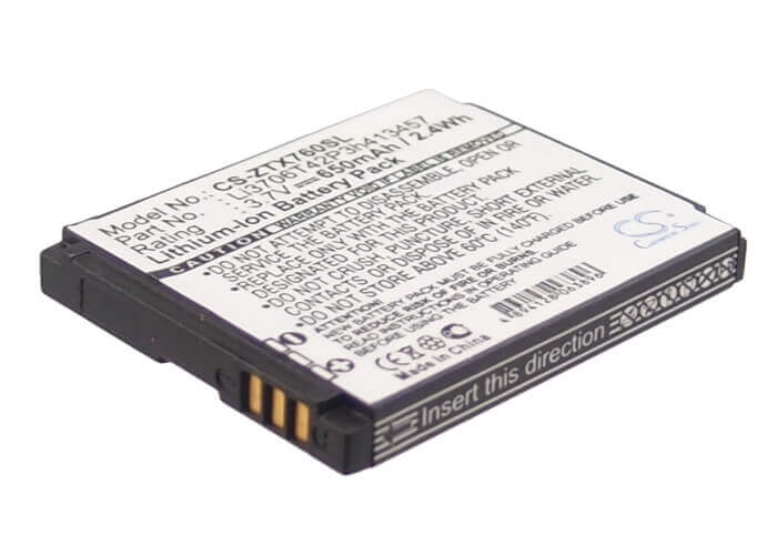 3.7V, Li-ion, 650mAh, SmartPhone battery fits Orange, Vodafone, T-mobile, Zte, Li3706t42p3h413457, Vegas, 2.41Wh Mobile, SmartPhone Cameron Sino Technology Limited (Smartphone)