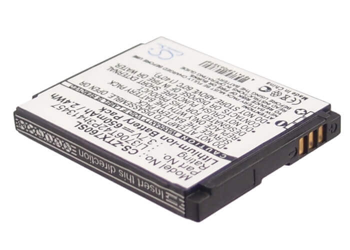 3.7V, Li-ion, 650mAh, SmartPhone battery fits Orange, Vodafone, T-mobile, Zte, Li3706t42p3h413457, Vegas, 2.41Wh Mobile, SmartPhone Cameron Sino Technology Limited (Smartphone)