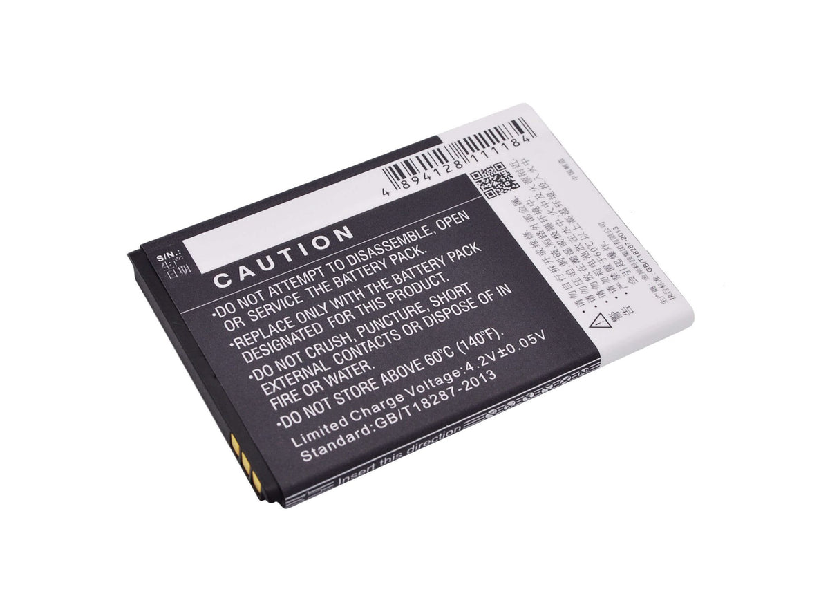3.7V, Li-ion, 1200mAh, SmartPhone battery fits Amazing, Zte, Li3712t42p3h634445, A4c, 4.44Wh Mobile, SmartPhone Cameron Sino Technology Limited (Smartphone)