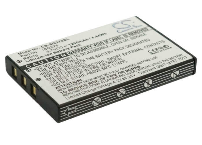 3,7V, Li-ion, 1200mAh, batterie GPS compatible Zycast, Sg-278, 4,44Wh GPS, Navigateur Cameron Sino Technology Limited
