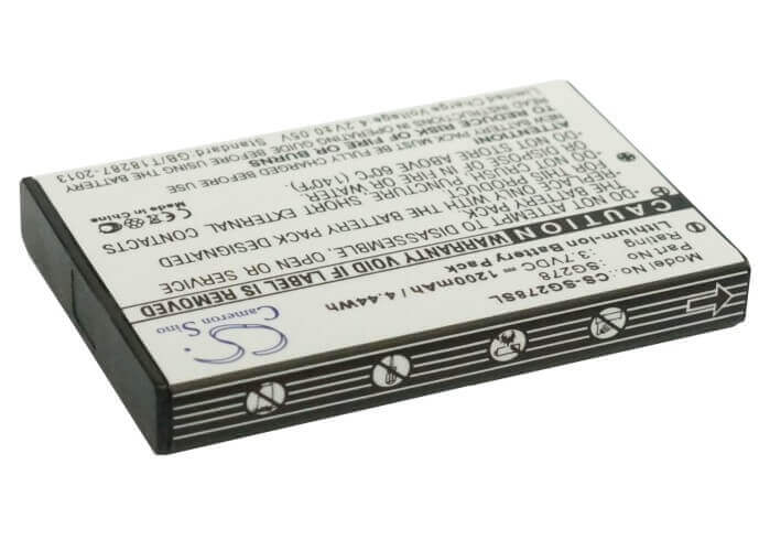 3,7V, Li-ion, 1200mAh, batterie GPS compatible Zycast, Sg-278, 4,44Wh GPS, Navigateur Cameron Sino Technology Limited