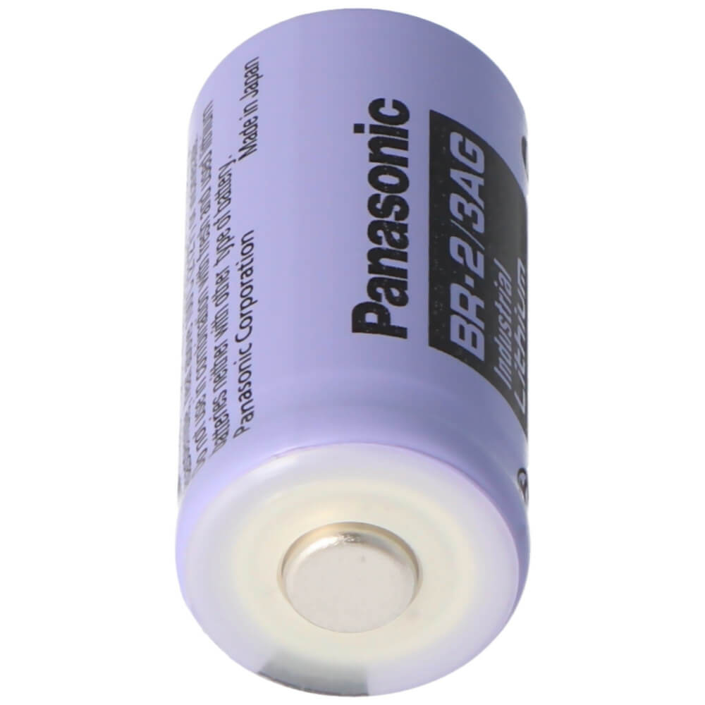 Panasonic BR-2/3AG Lithium Battery Bare Cell 3V 1.45Ah Primary Cell Other CB Range With Two Pins on Negative One Pin on Positive