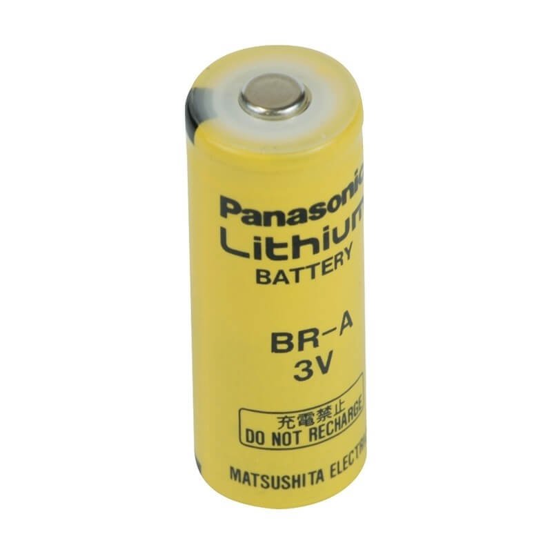 Modèle de batterie Panasonic Br-a, Cr17450e, Cr17450e-r, Cr17450se, Br A 3v, 1800 Mah - 5.4wh Autre Panasonic Avec broches PC - 2 broches sur la borne négative - 1 broche sur la borne positive