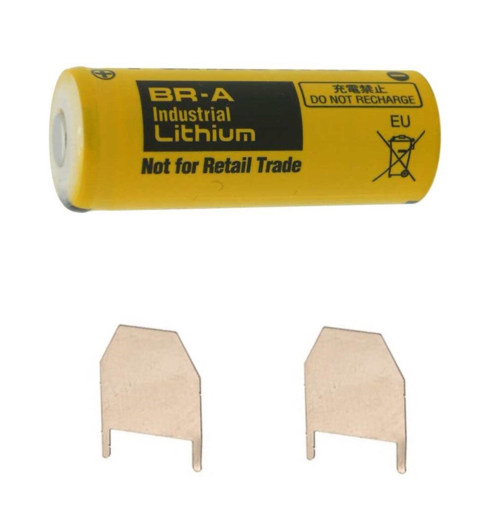 Modèle de batterie Panasonic Br-a, Cr17450e, Cr17450e-r, Cr17450se, Br A 3v, 1800 Mah - 5.4wh Autre Panasonic Avec broches PC - 2 broches sur la borne négative - 2 broches sur la borne positive