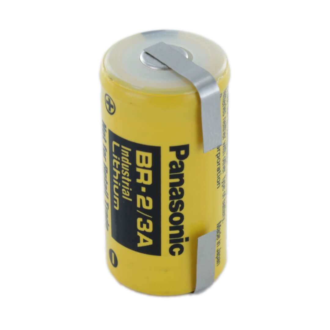 Modèle de batterie Panasonic Br2/3a, 118-4184, 2587678-8008, 6135-01-159-9705 3v, 1200 Mah - 3.6wh Autre Panasonic avec languettes