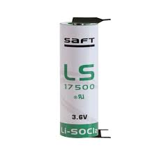 Battery Model Saft Ls 17500, 6135-01-524-7621, Ls17500, Ls17500-ba 3.6v, 3600 Mah - 12.96wh Saft Batteries Saft Lithium Batteries